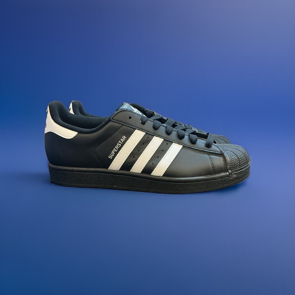 Size 12 Adidas Superstar II Core Black Cloud White JI0079 Mens NEW